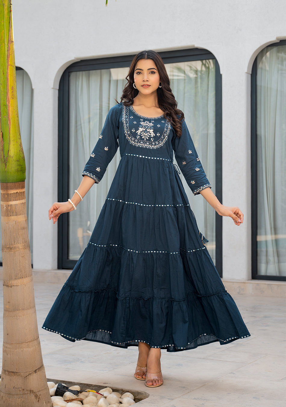 Teal Green Anarkali Kurta