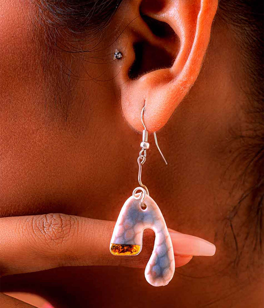 Leaf Design Pendant Set