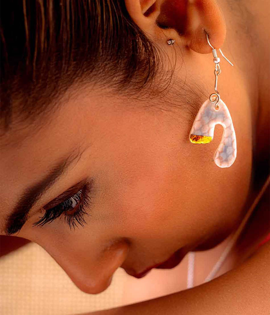 Leaf Design Pendant Set