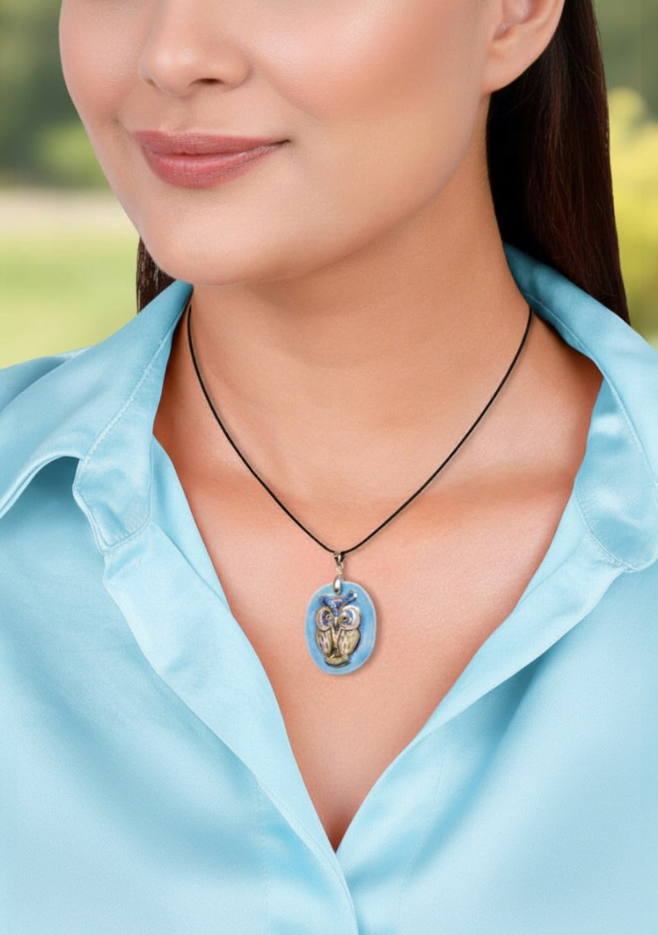 Owl Necklace - Light