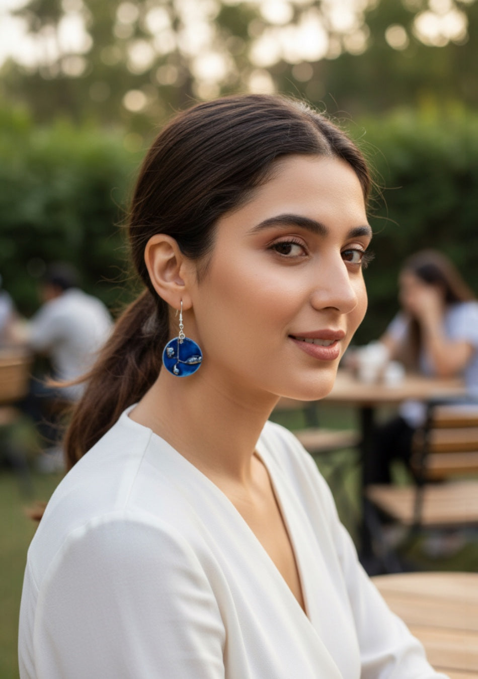Sea Inspired Blue Earrings