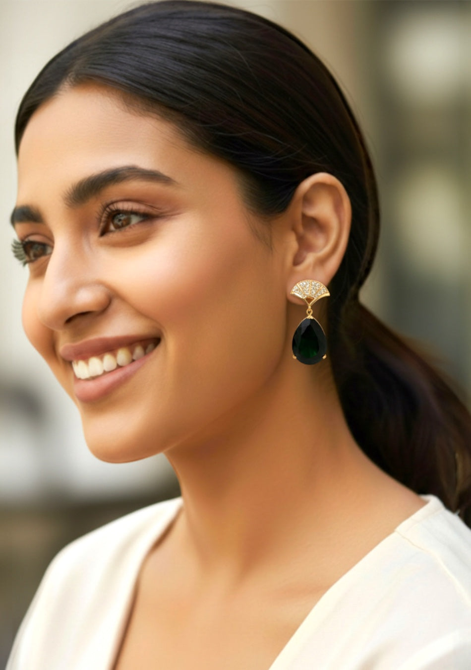 Emerald Fan Luxe Drops