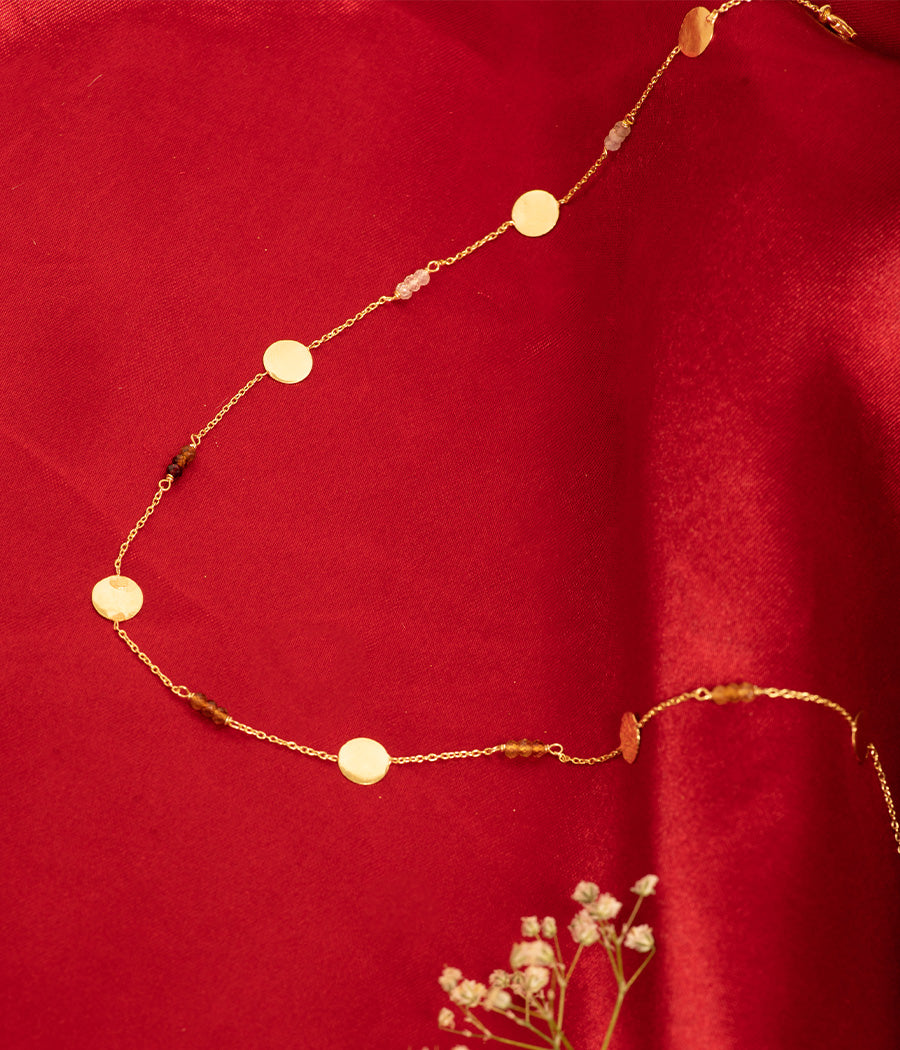 Citrine Gold-Plated Silver Necklace