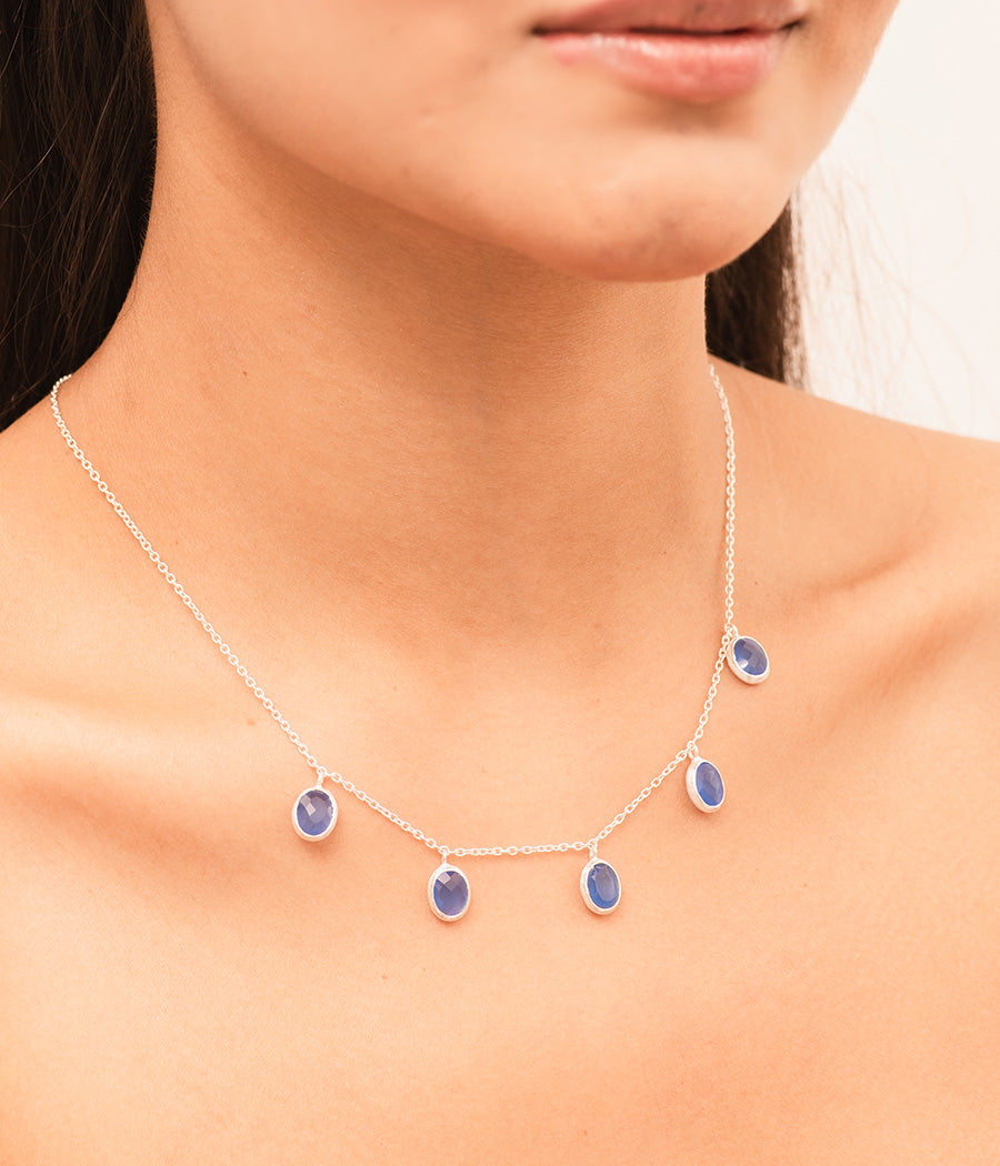 Blue Chalcedony Necklace