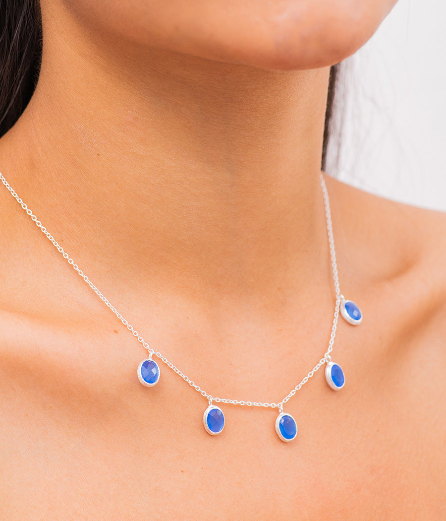 Blue Chalcedony Necklace