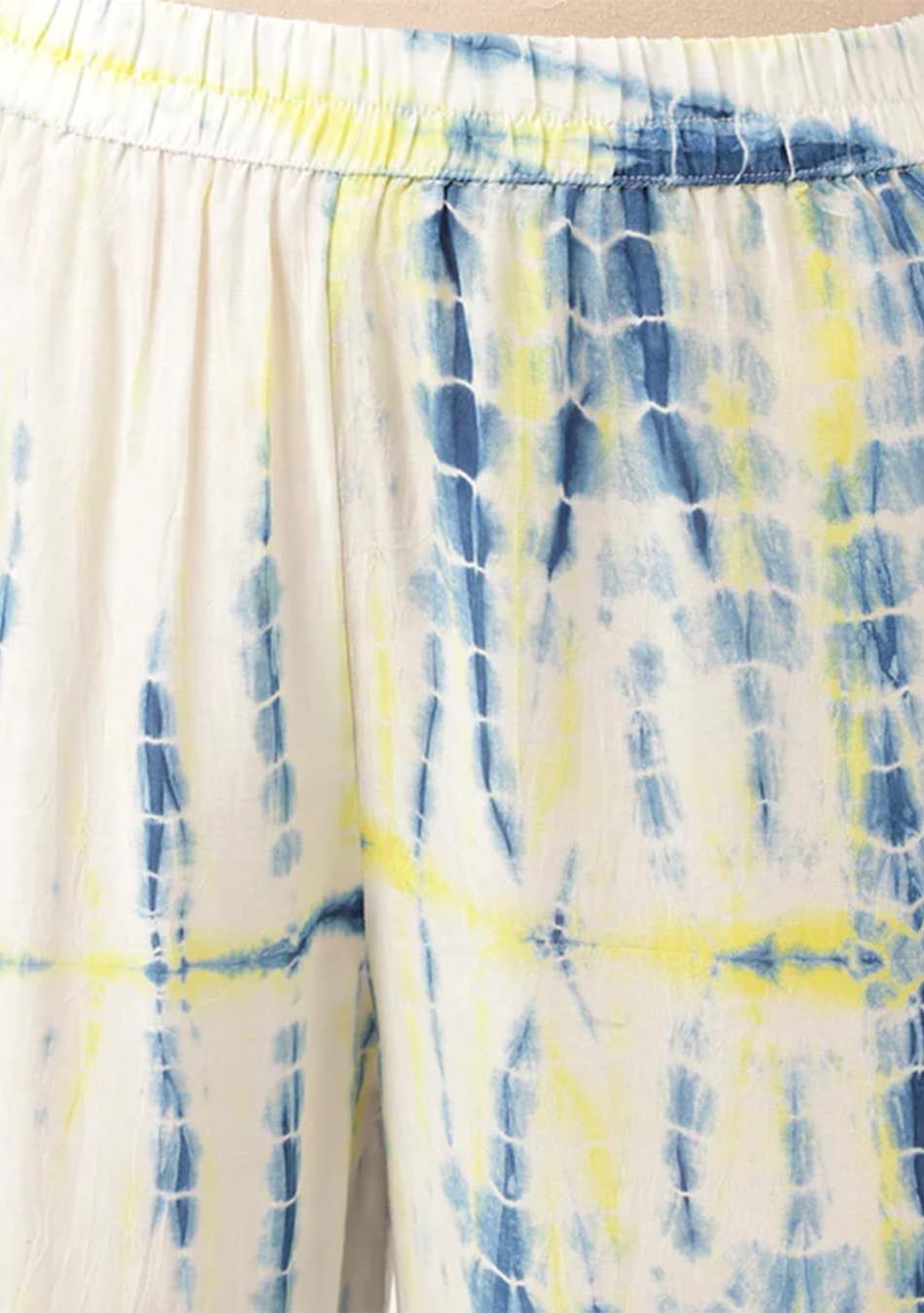 Blue Tie Dye Muslin Co Ord Set