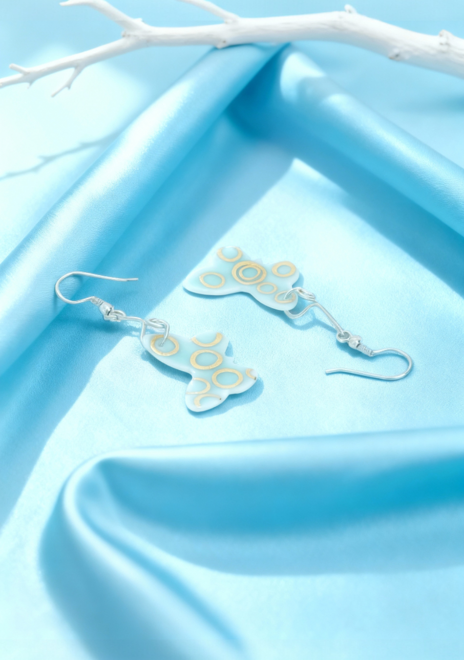 Cerulean Flutter Earrings
