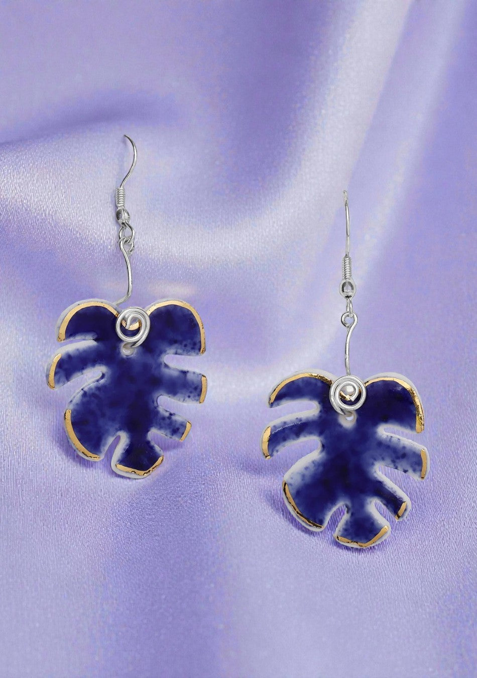 Swiss Cheese Leaf Earrings & Necklace Set
