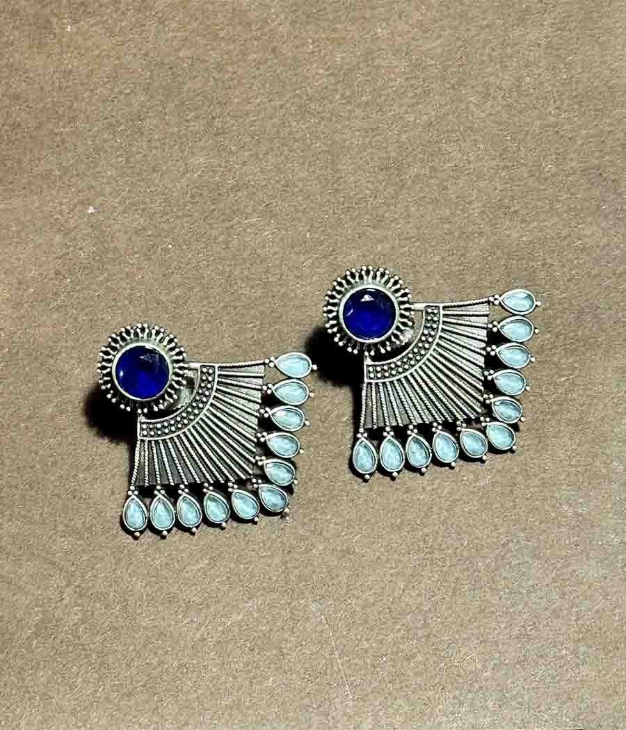 Blue Whispering Wind Studs