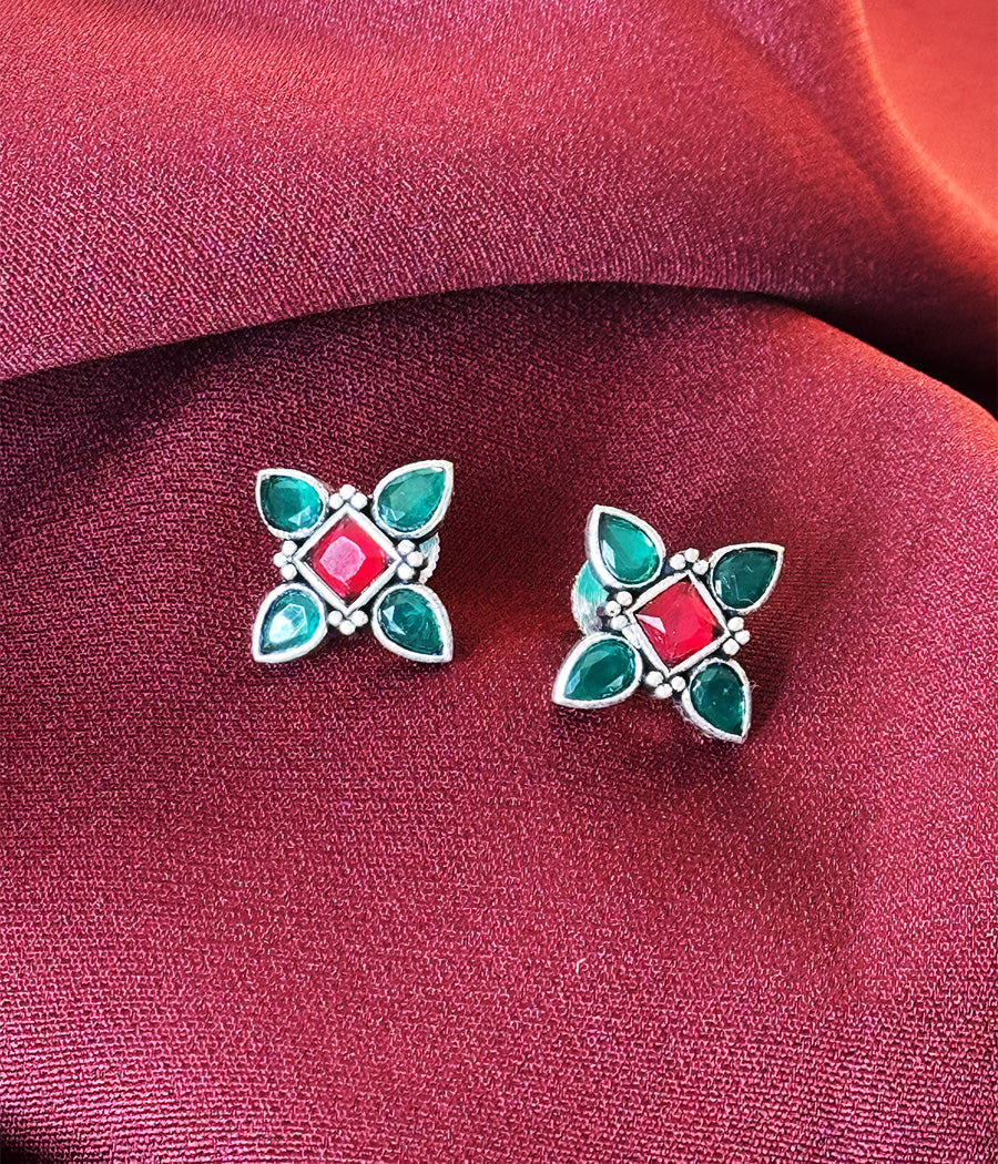 Vibrant Petal Stud Earring