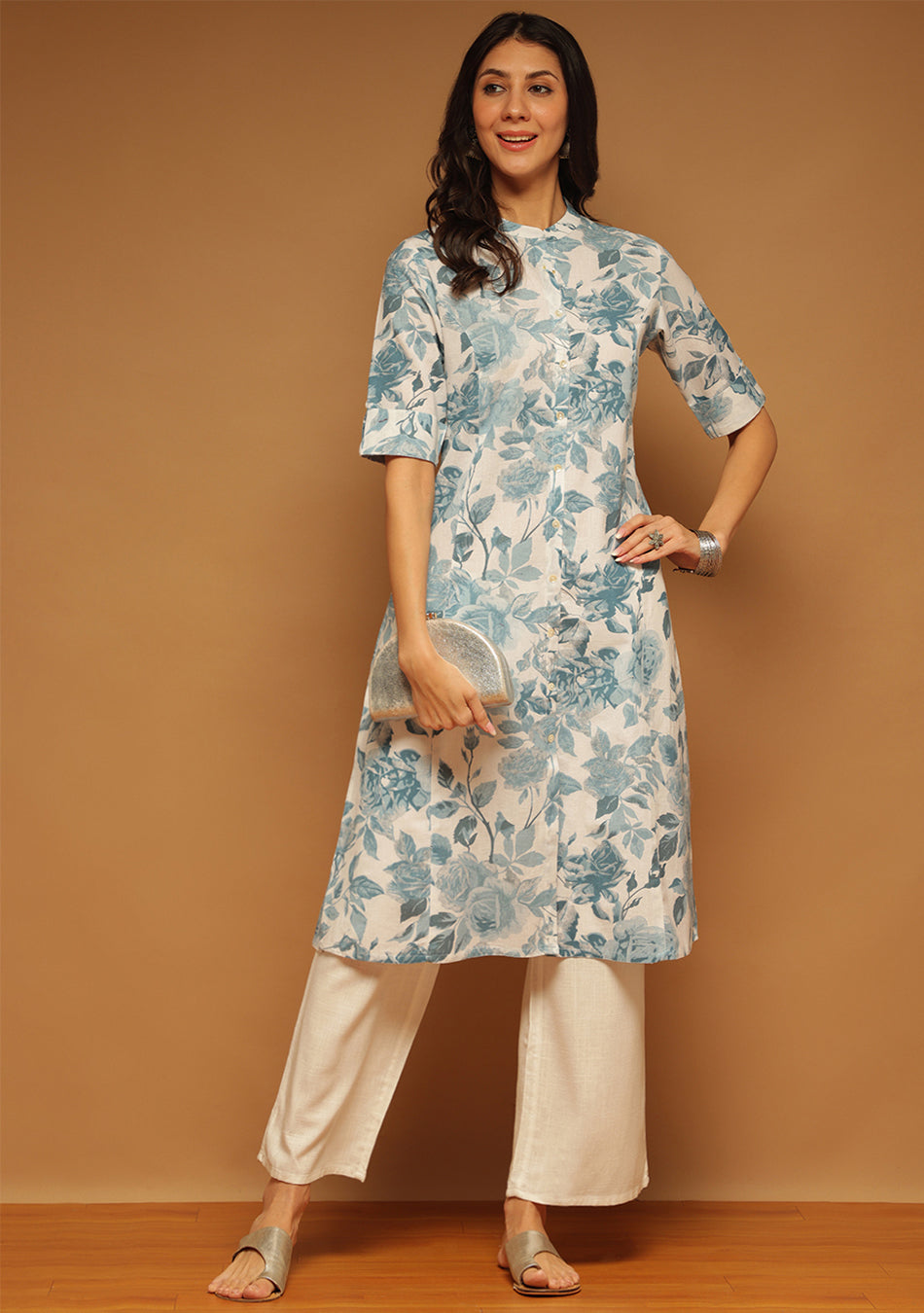 Frosted Petals Kurta