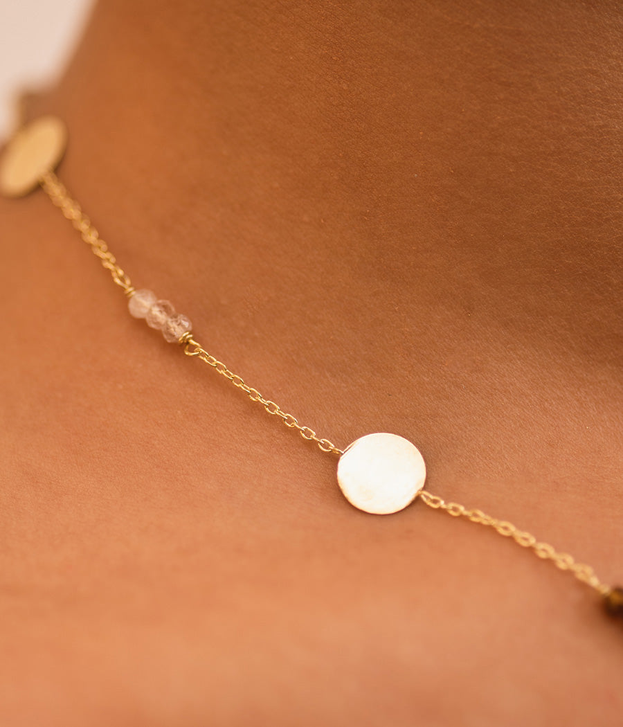 Citrine Gold-Plated Silver Necklace