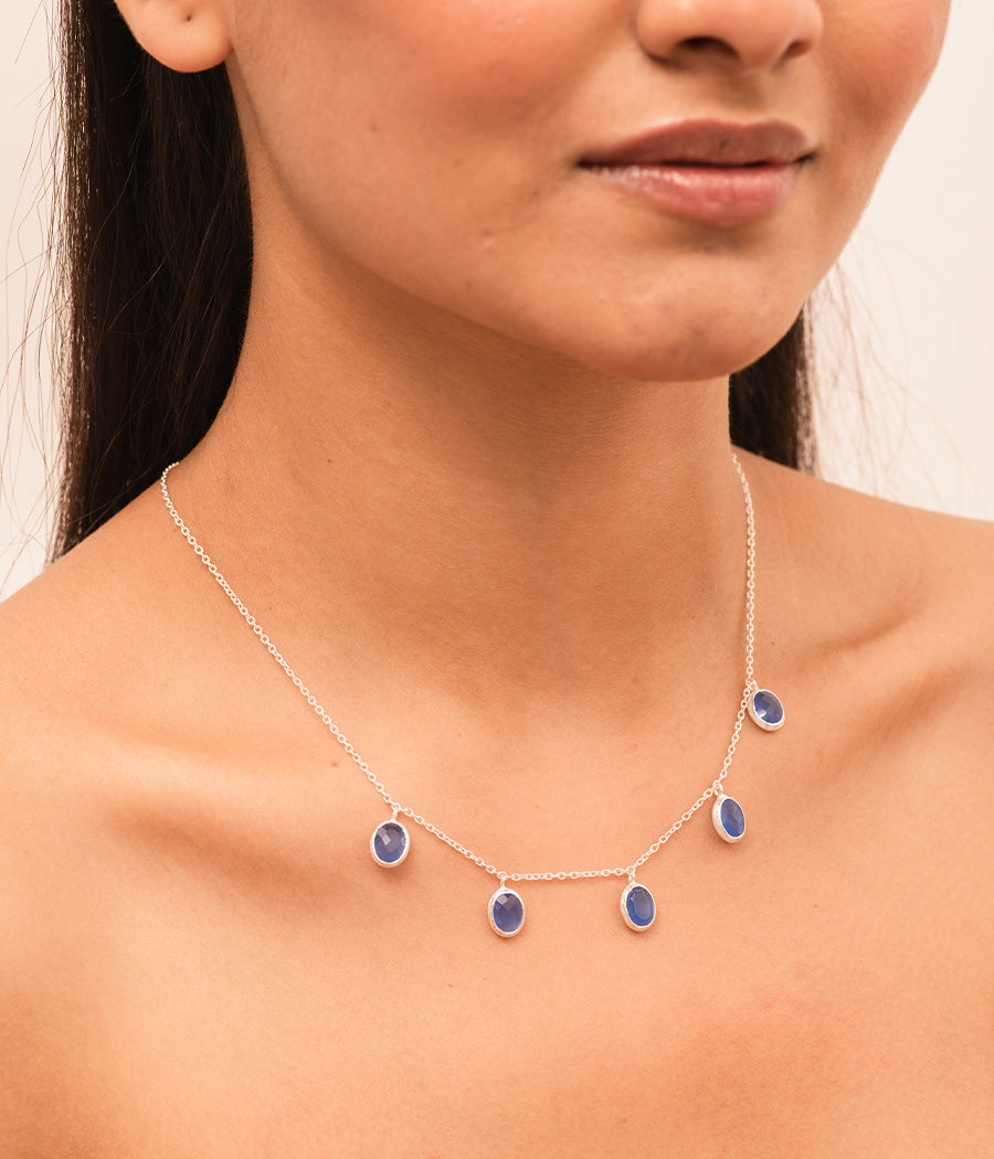 Blue Chalcedony Necklace