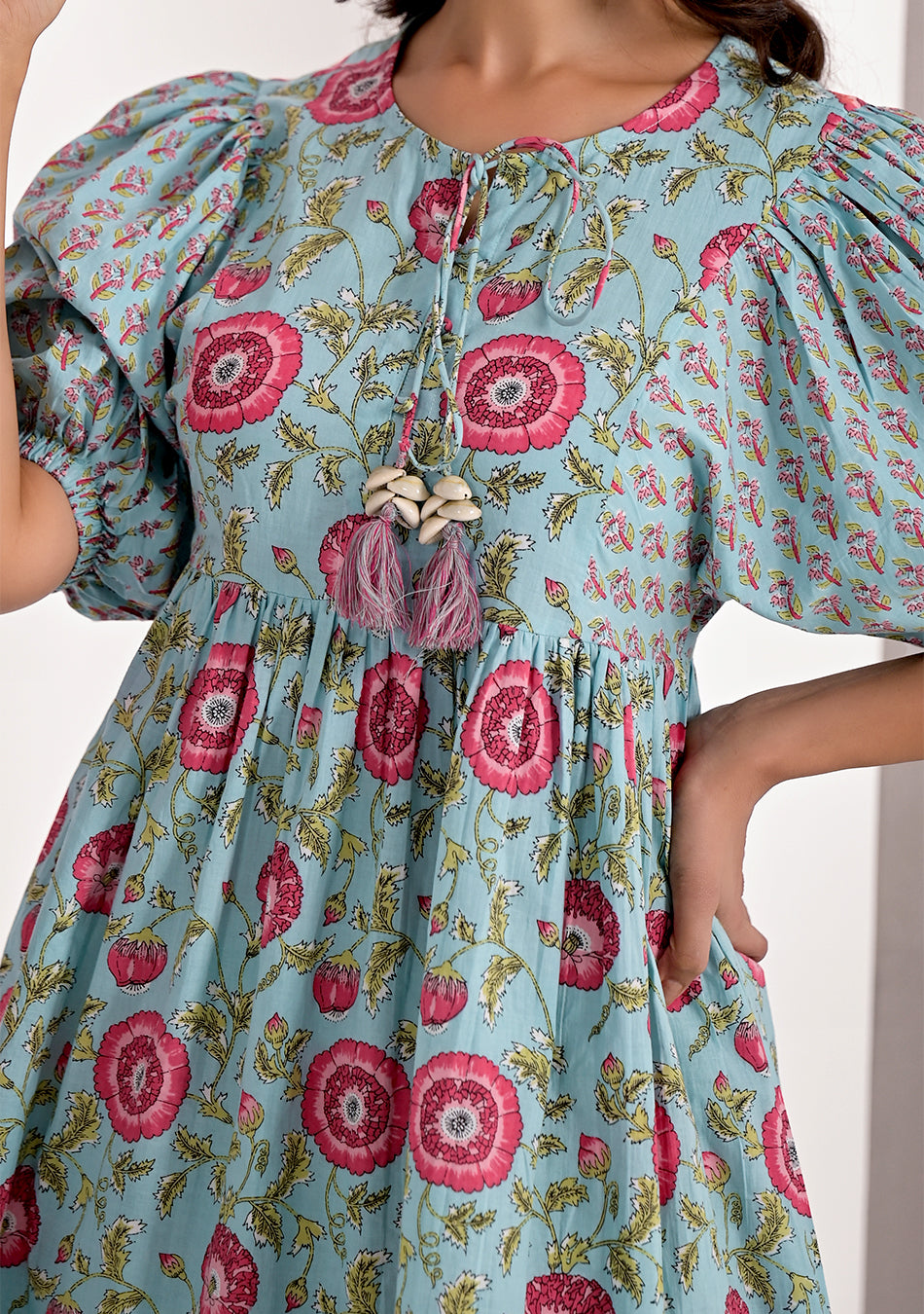 Baby Blue Bloom Dress