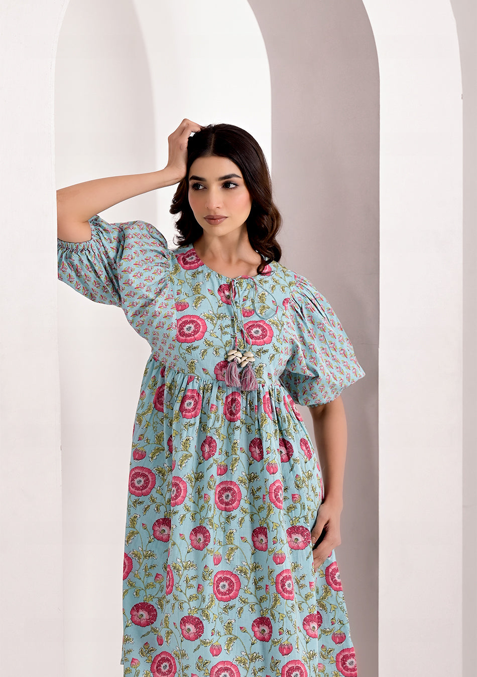 Baby Blue Bloom Dress
