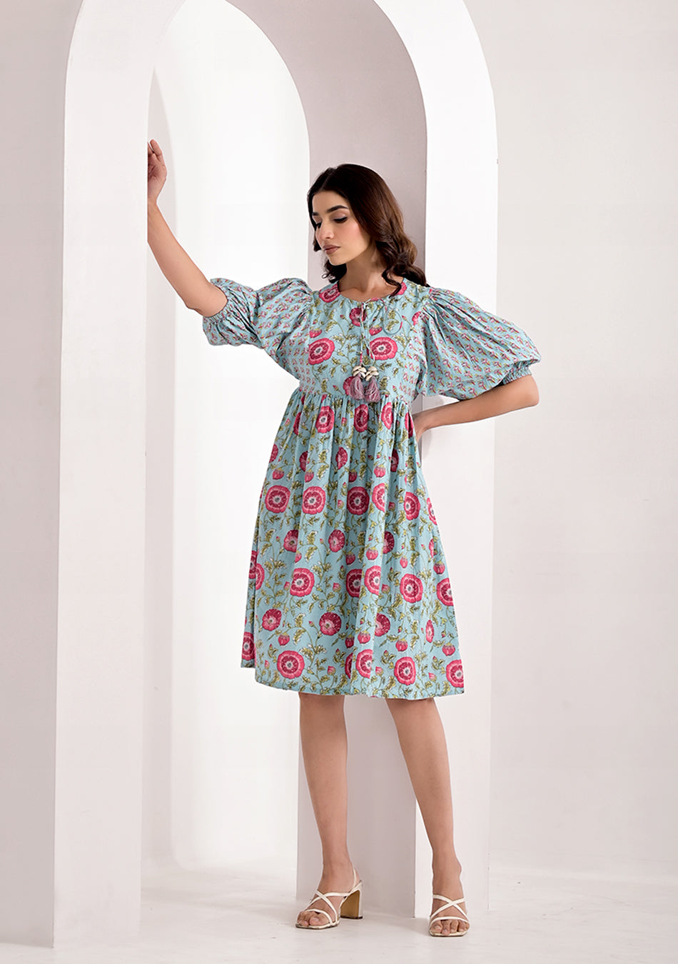 Baby Blue Bloom Dress
