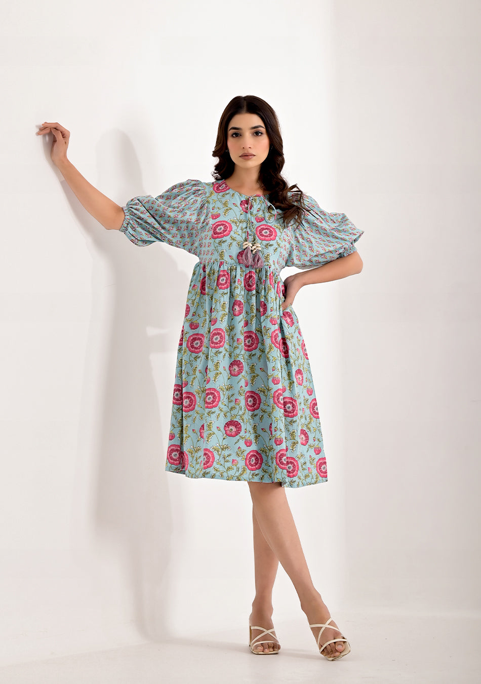 Baby Blue Bloom Dress