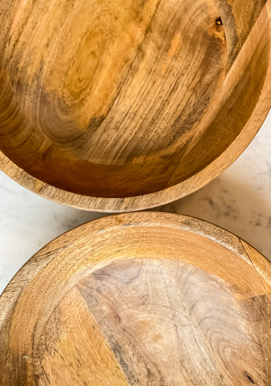 Orchid Wooden Fruit Bowl