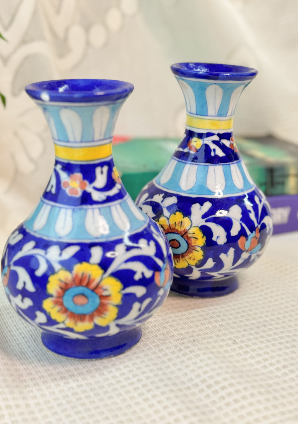 Blue Pottery Blue Genie Vase