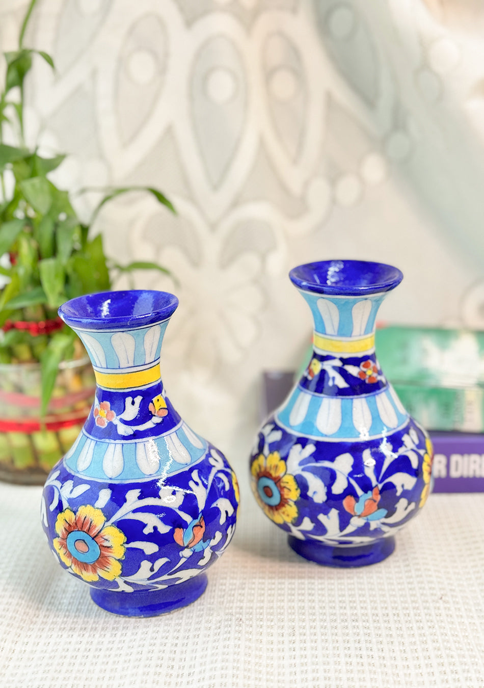 Blue Pottery Blue Genie Vase