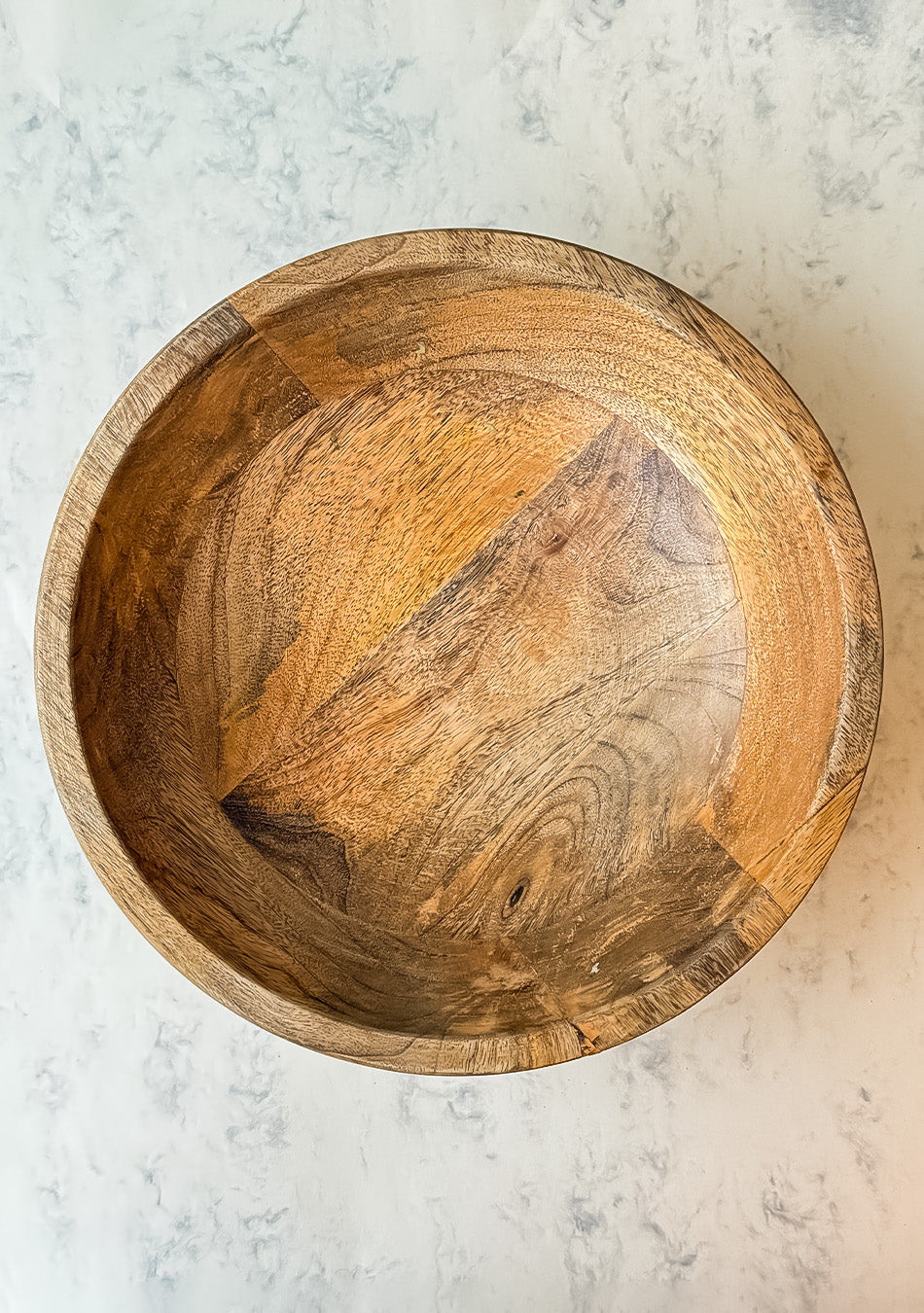 Orchid Wooden Fruit Bowl