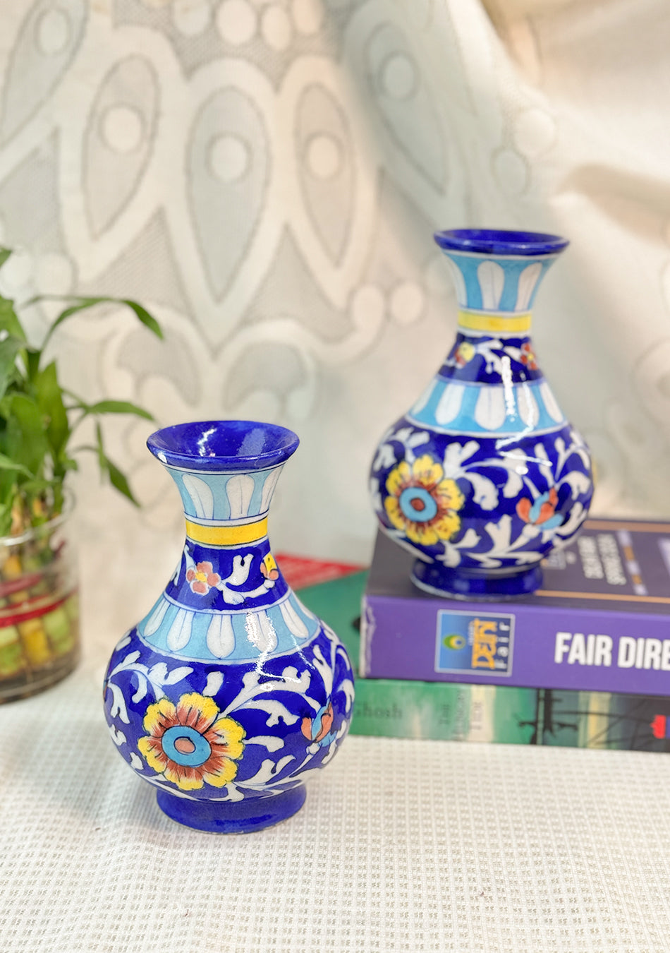 Blue Pottery Blue Genie Vase