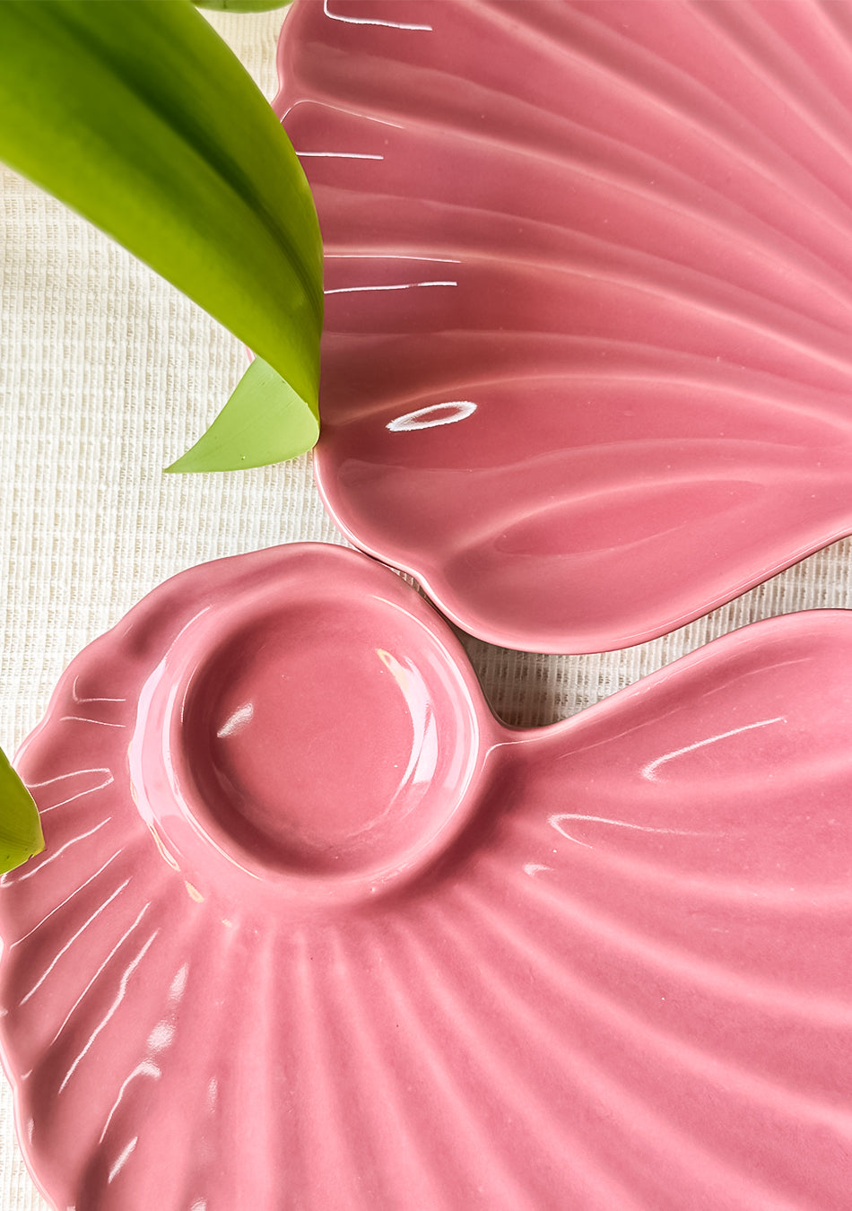 Pink Seashell Ceramic Platter
