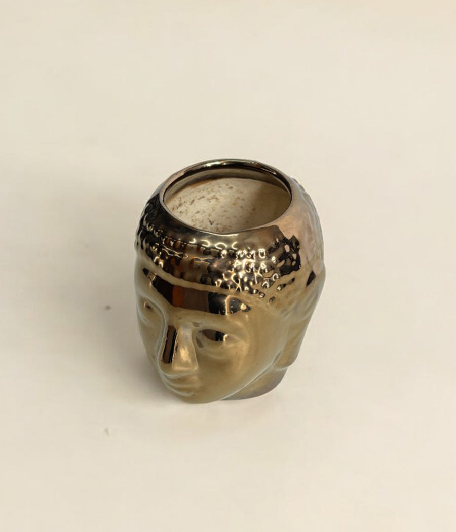 Resting Buddha Face Ceramic Pot