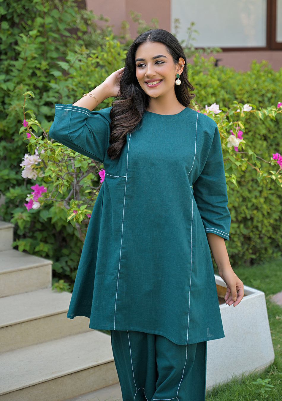 Peacock Haze Co-Ord Set