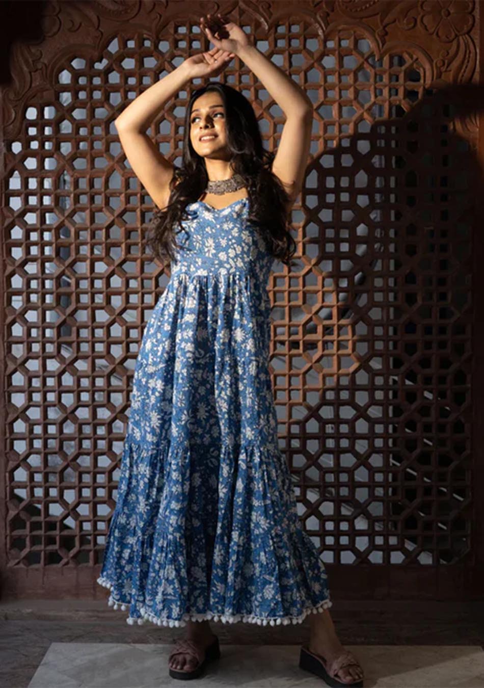 Indigo - Women's Long Sleeve Shirt Dress main image 0