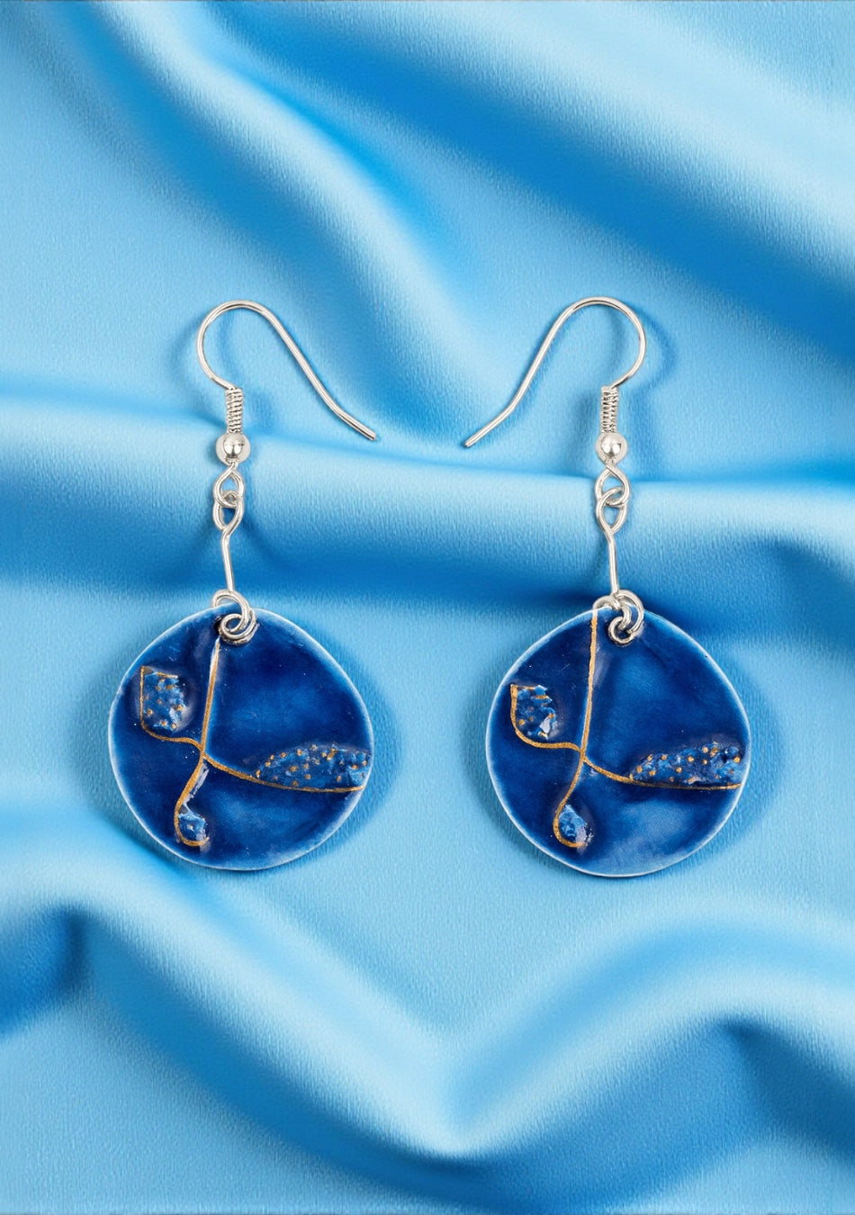Sea Inspired Blue Earrings