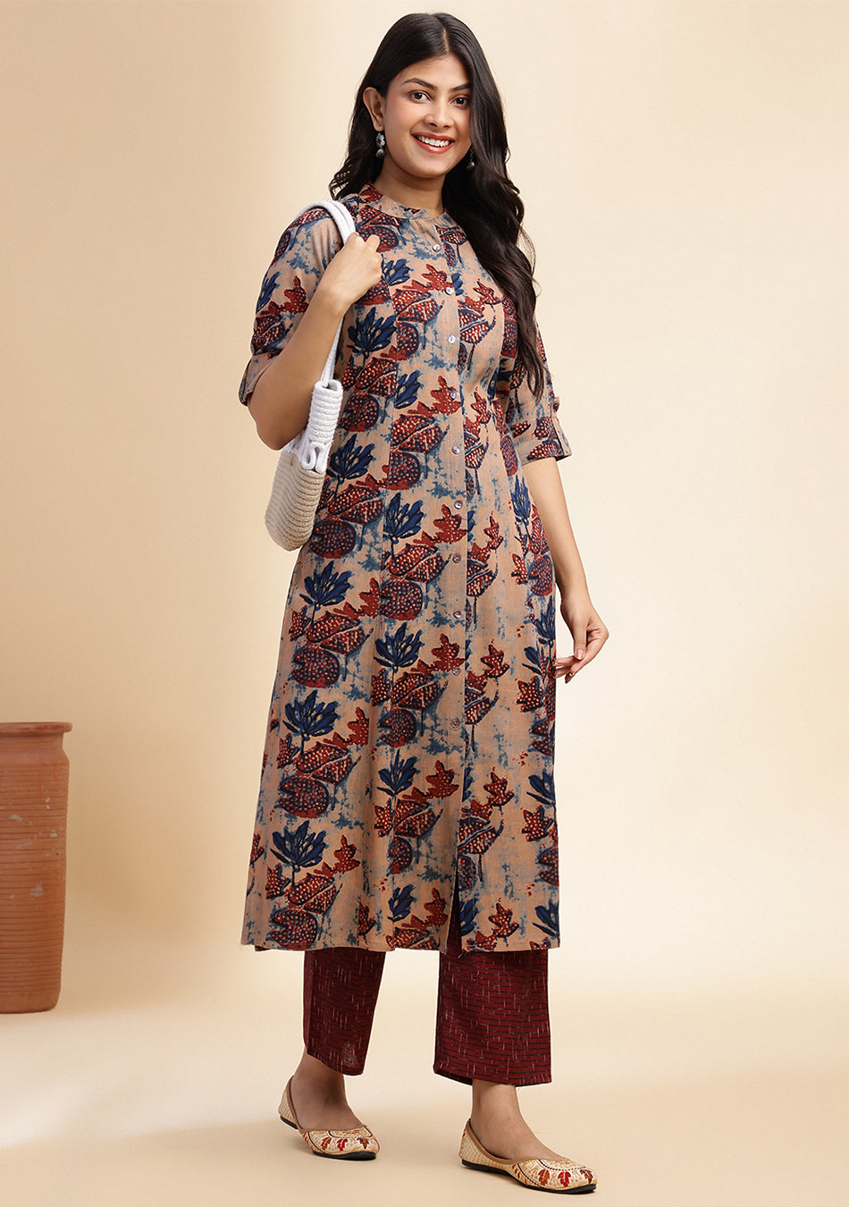 Terracotta Forrest A-Line Kurta