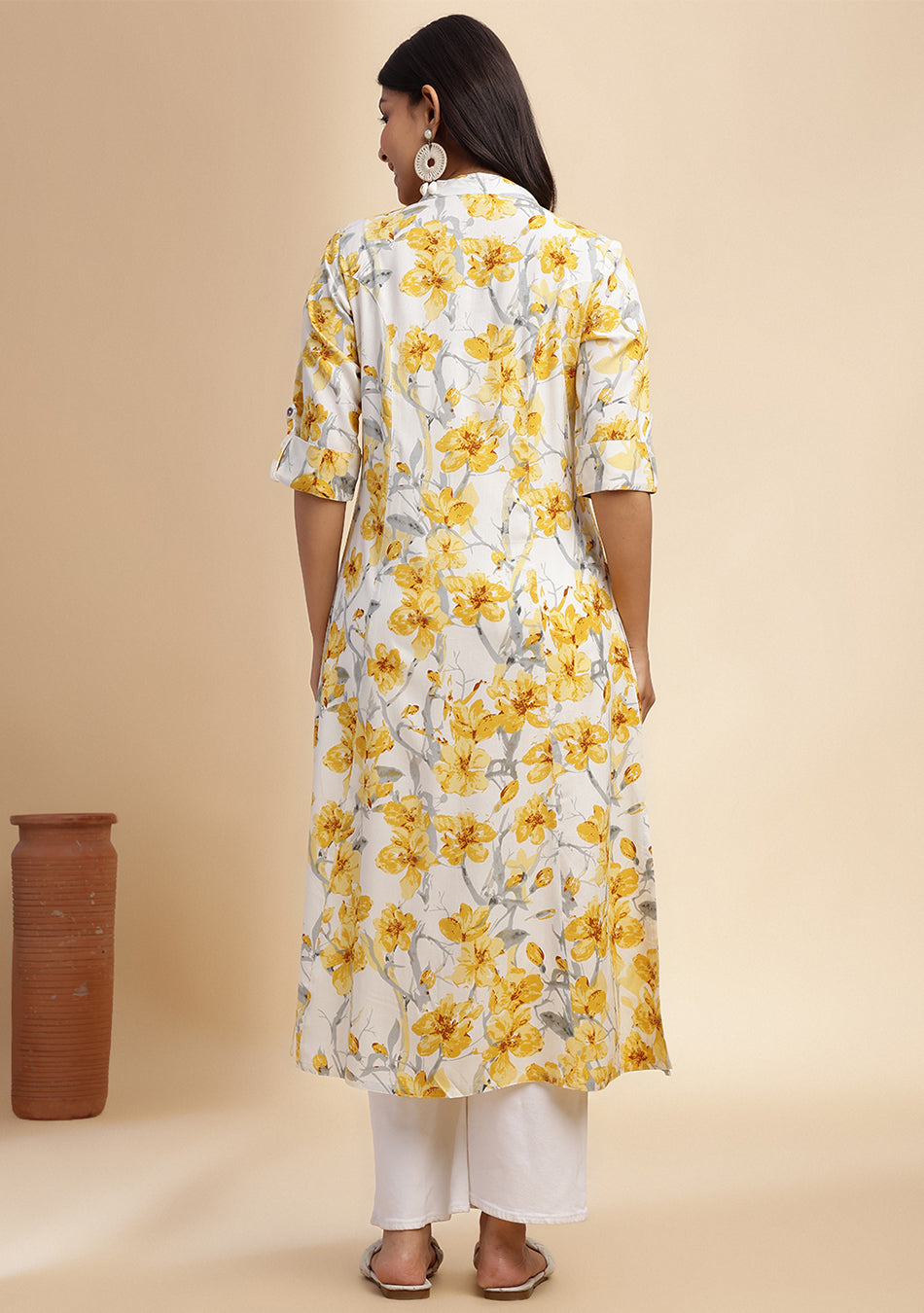 Saffron Whisper Kurta