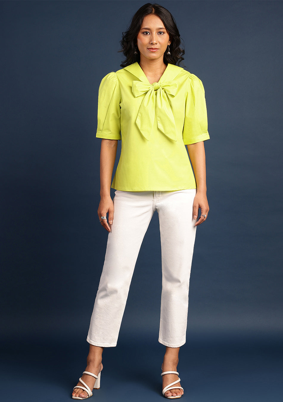 Neon Lime Bow Top