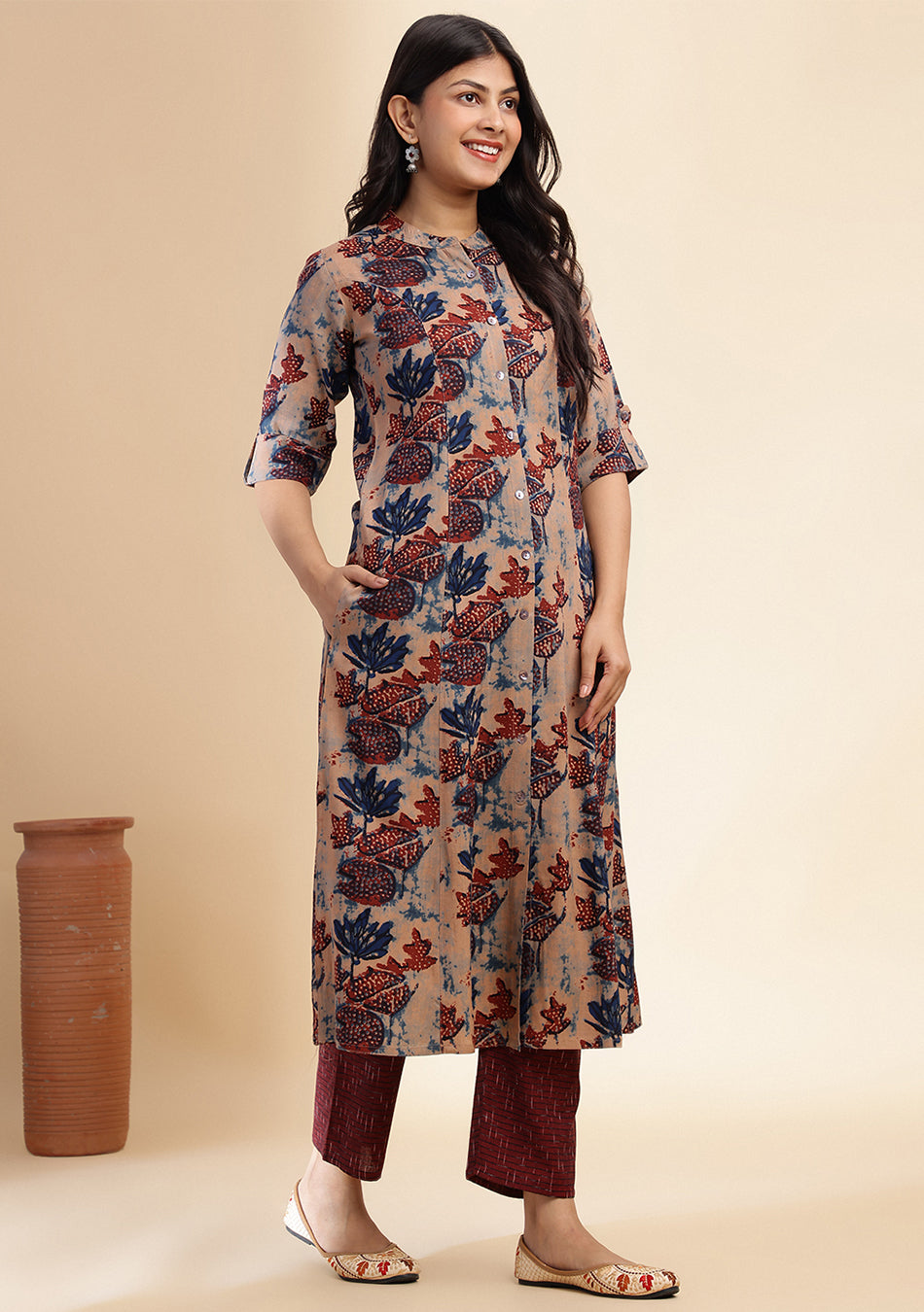 Terracotta Forrest A-Line Kurta