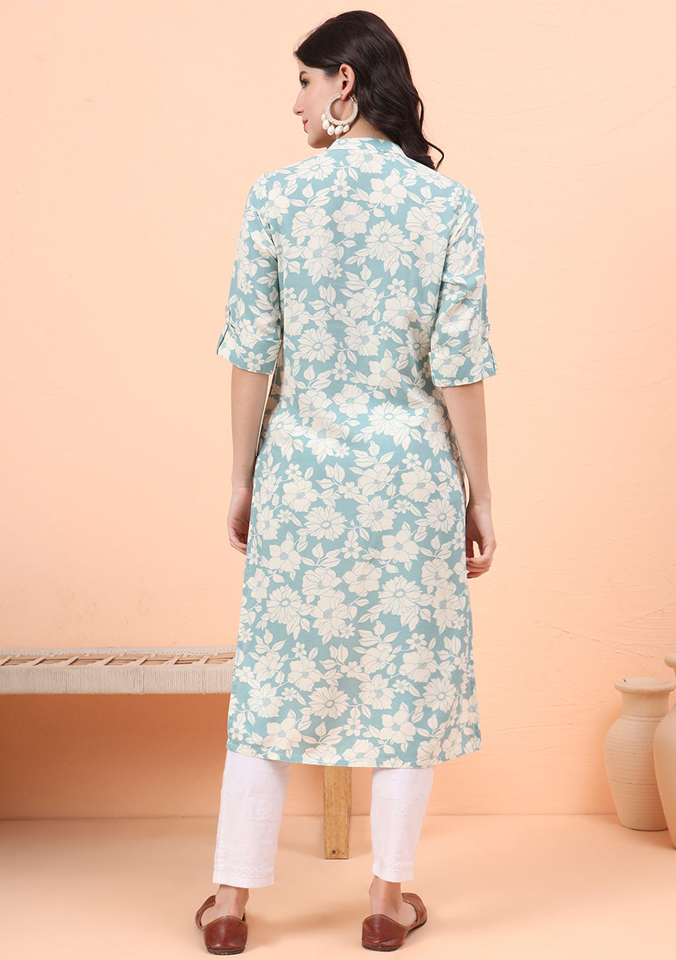Mint Blossom Kurta
