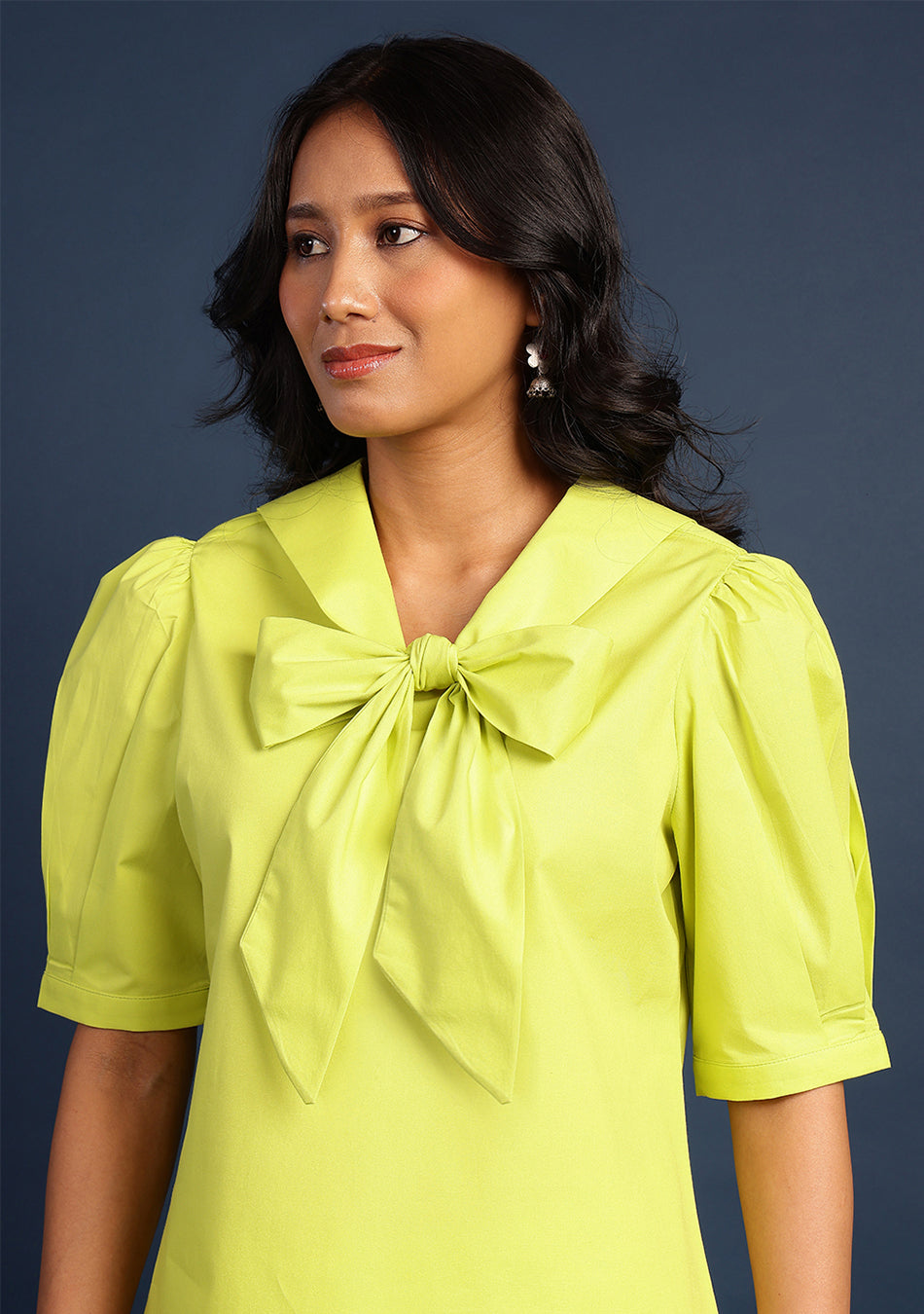 Neon Lime Bow Top
