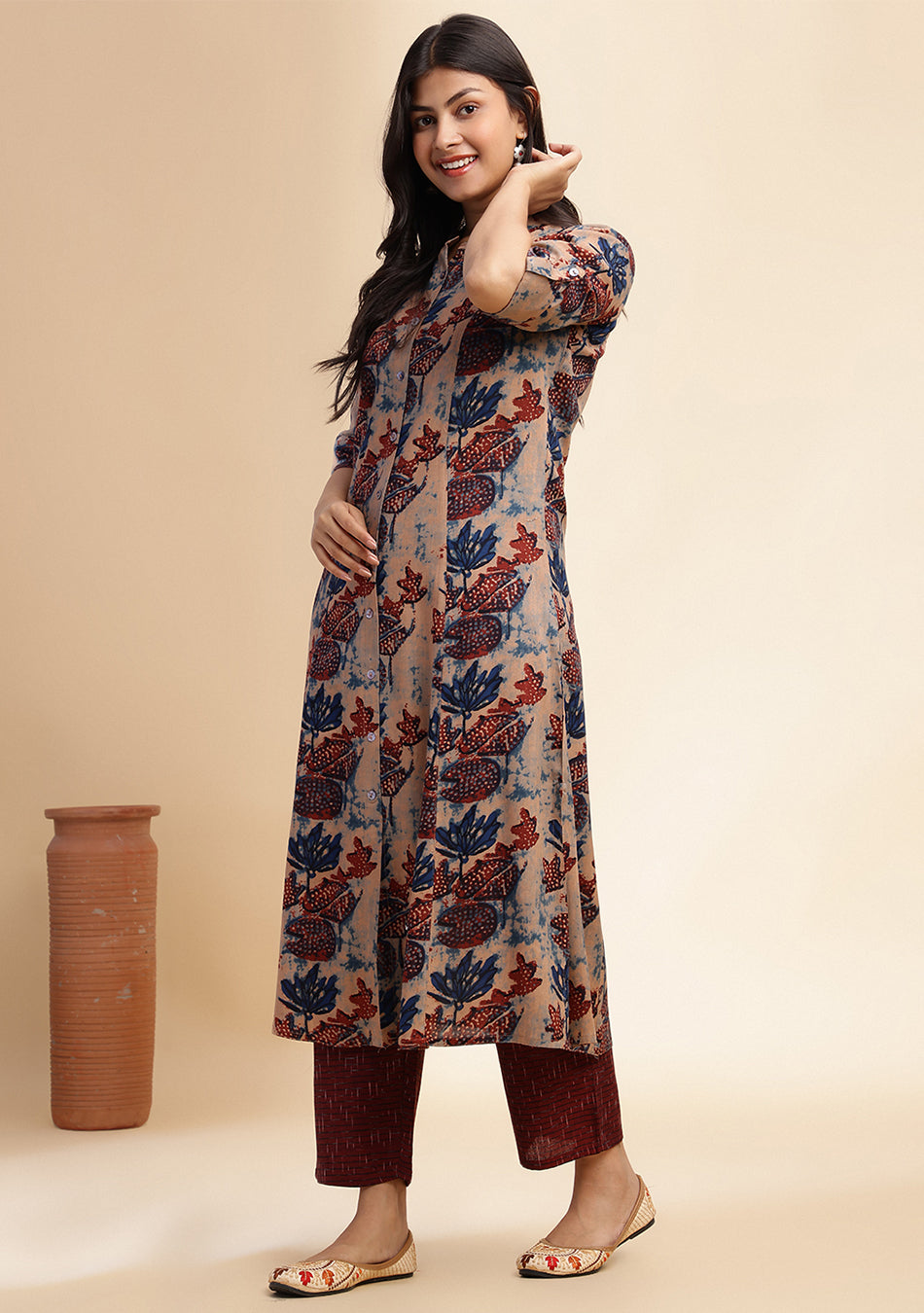 Terracotta Forrest A-Line Kurta