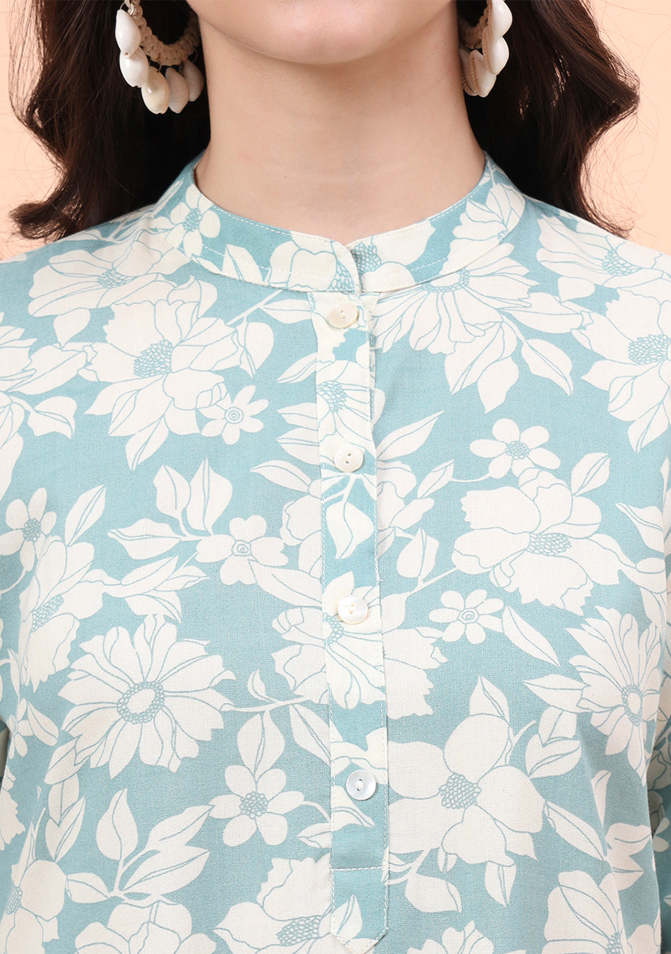 Mint Blossom Kurta