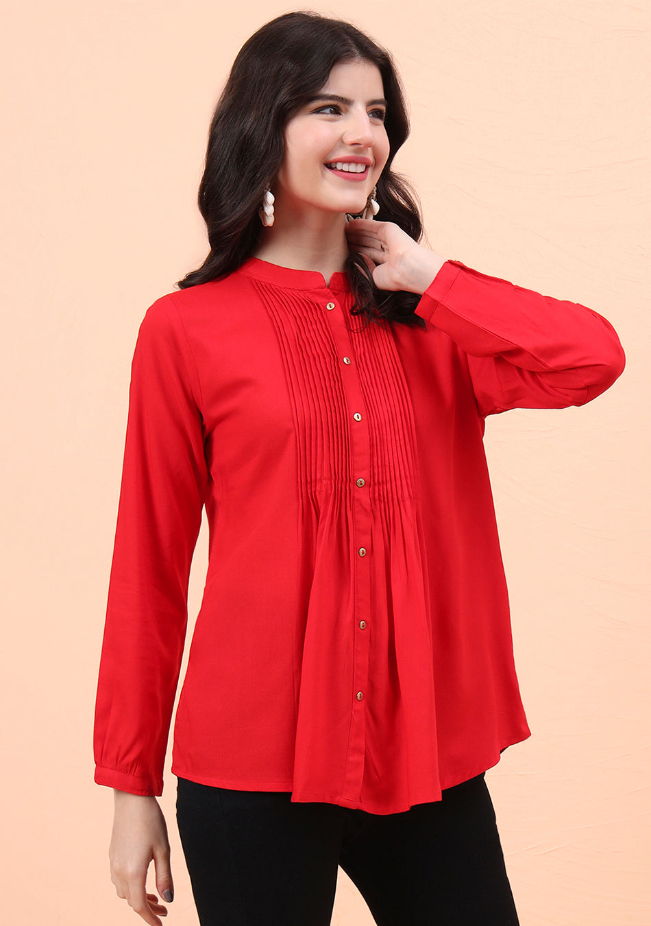 Solid Pintex Red Top