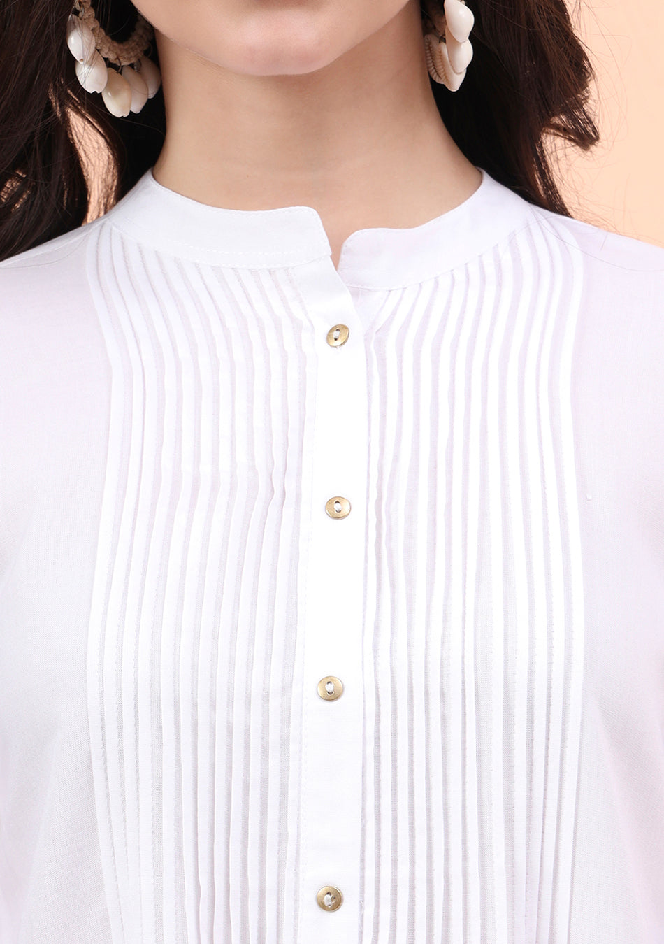 WHITE SOLID PINTEX TOP