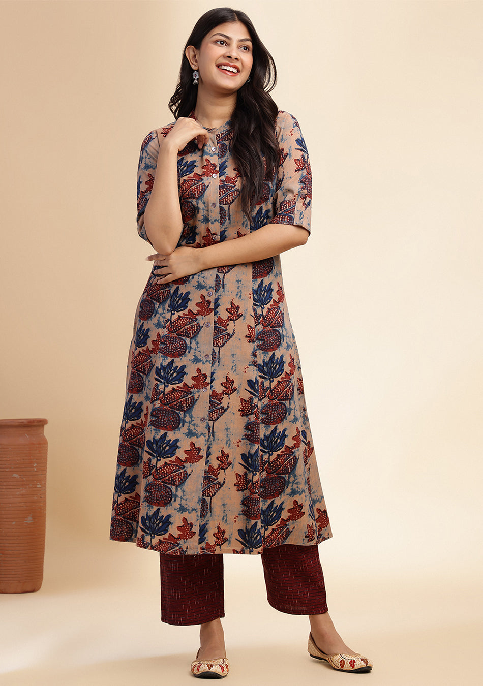 Terracotta Forrest A-Line Kurta