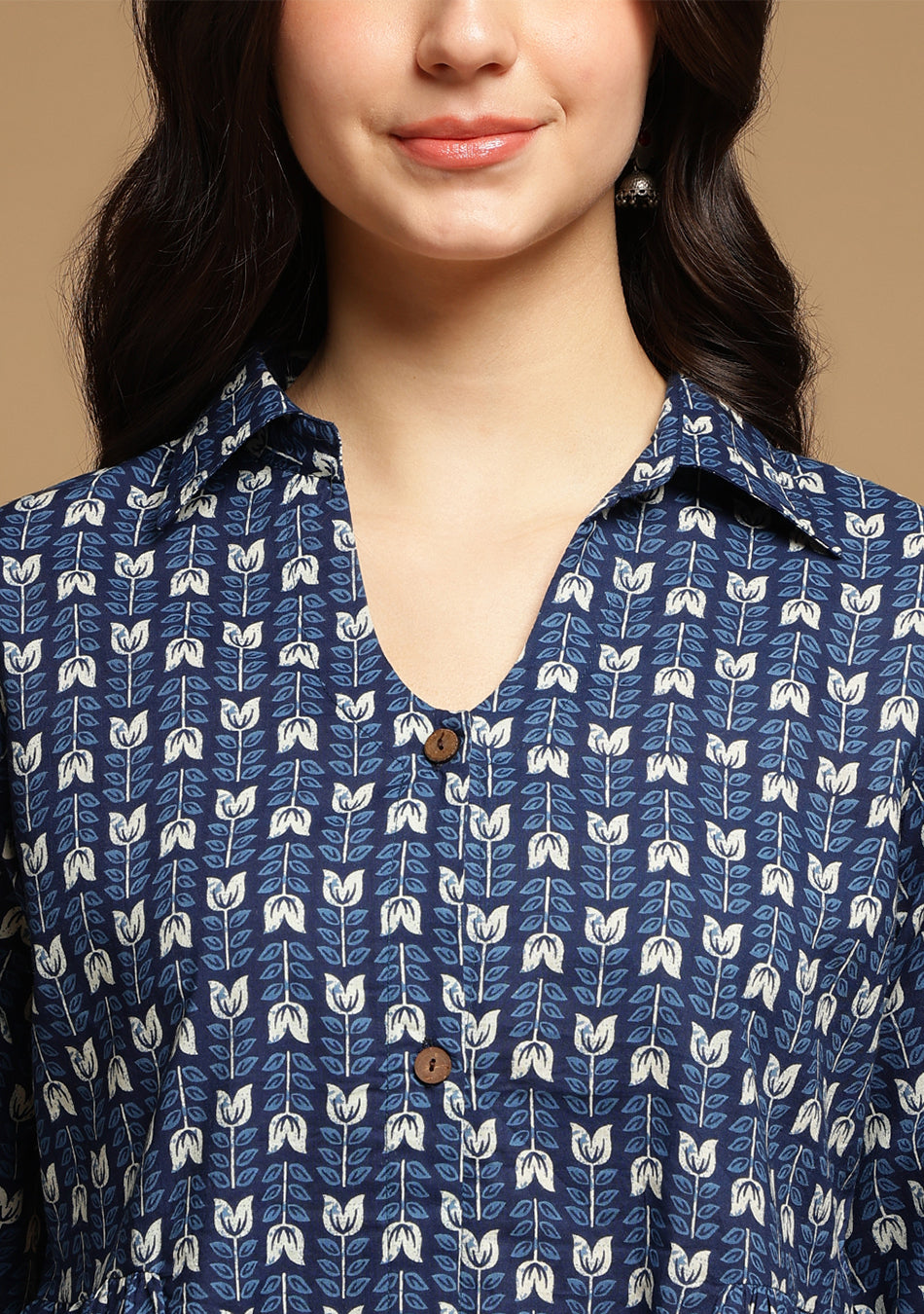 Blue Floral Top