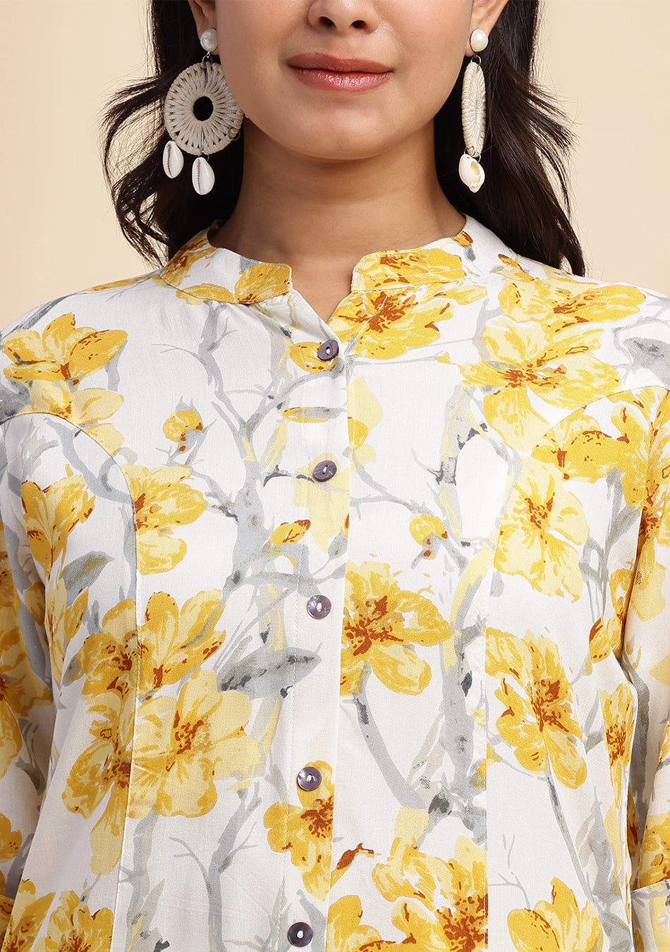 Saffron Whisper Kurta
