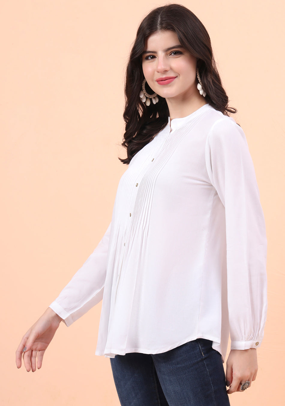 WHITE SOLID PINTEX TOP