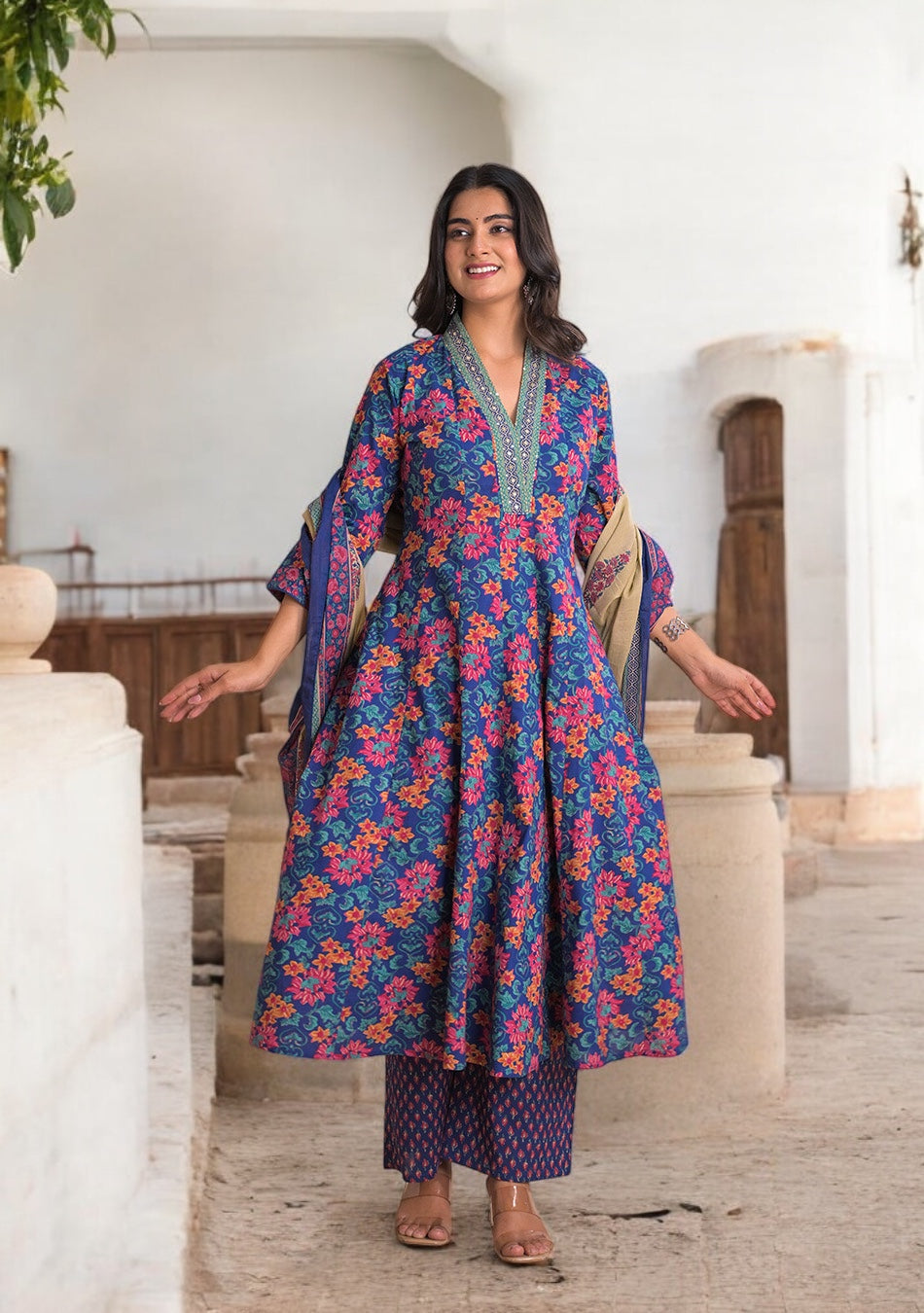 Royal Phool Baagh Anarkali Set