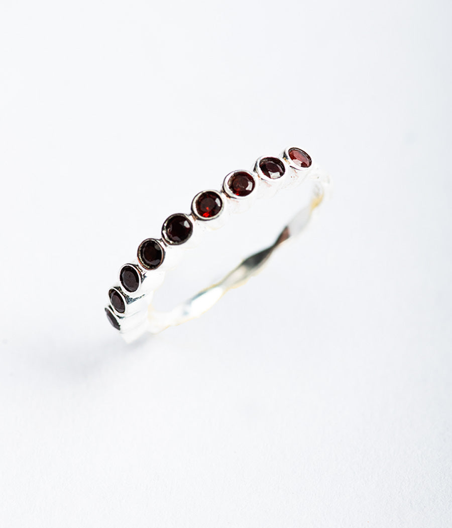Garnet Finger Ring