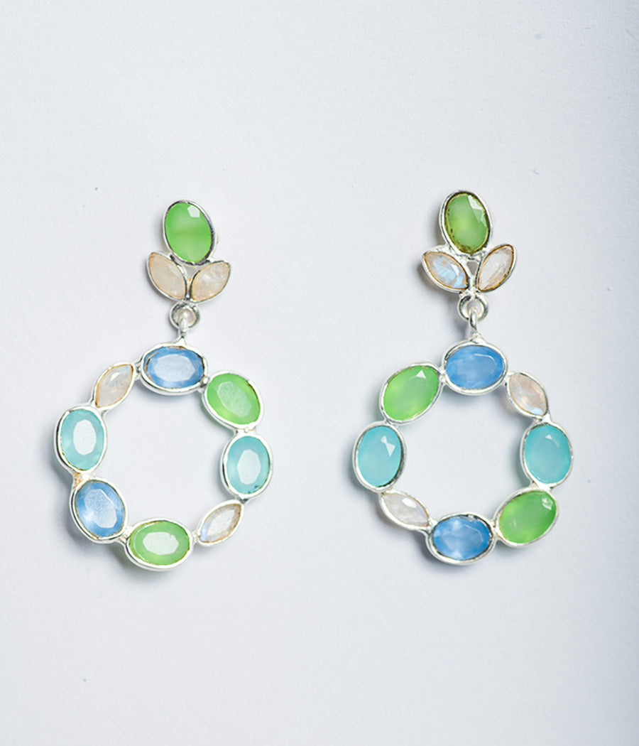 Nature's Enigma 3-Gem Earrings