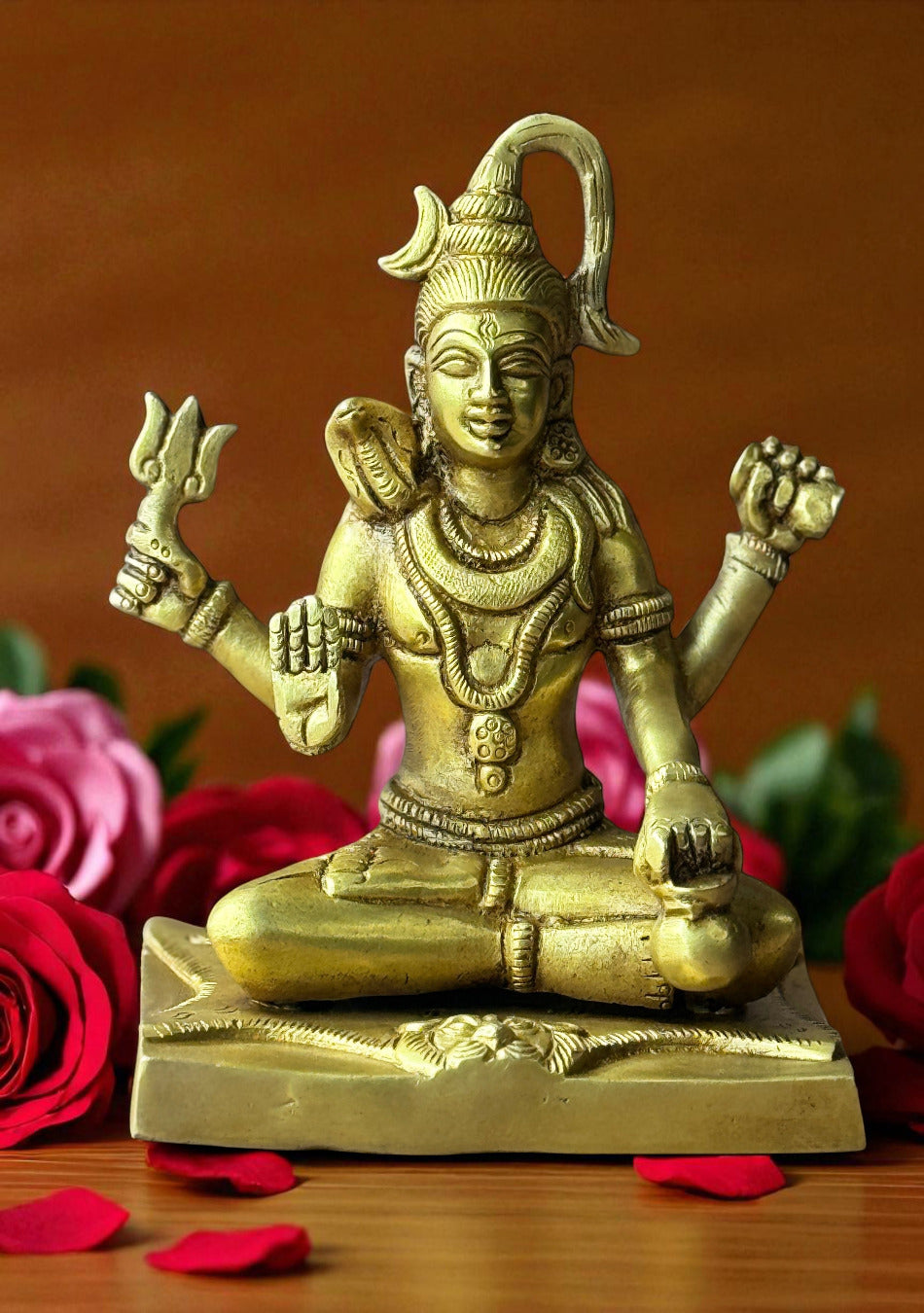 Antique Brass Sitting Shiva