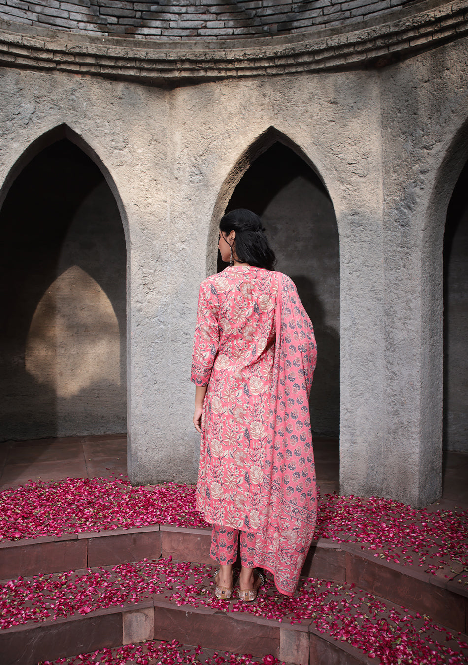 Pastel Flora Angrakha Set